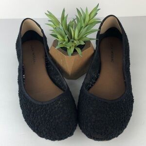 Lucky Brand Edmonds Black Lace Eyelet Flats 11